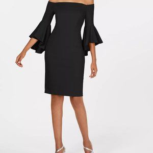 Calvin Klein off the shoulder sheath dress size 4